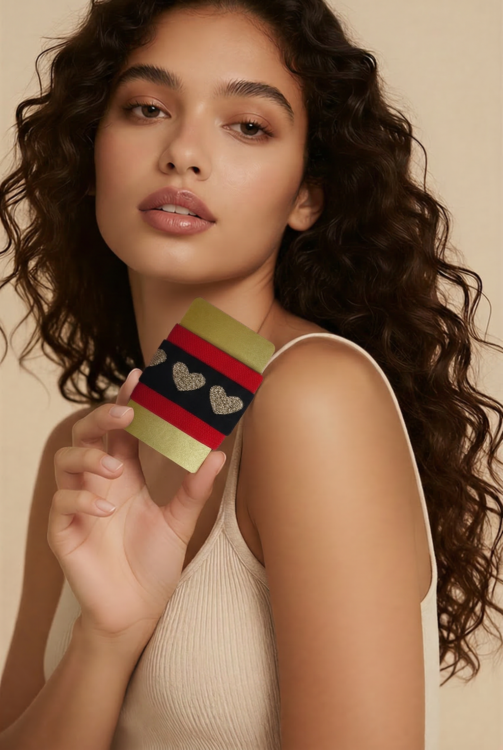 WALLETS - GOLD / BLACK HEART