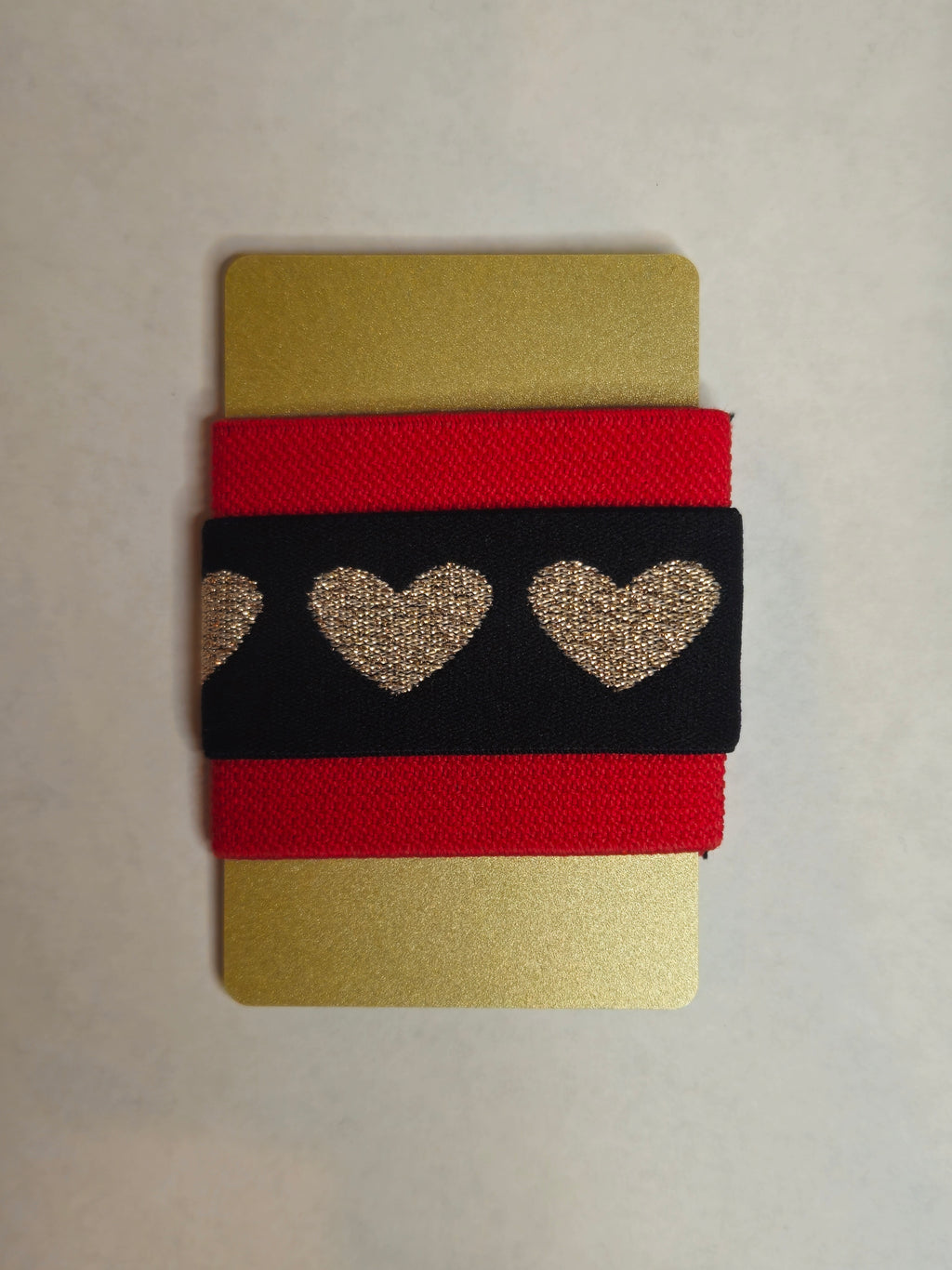 WALLETS - GOLD / BLACK HEART