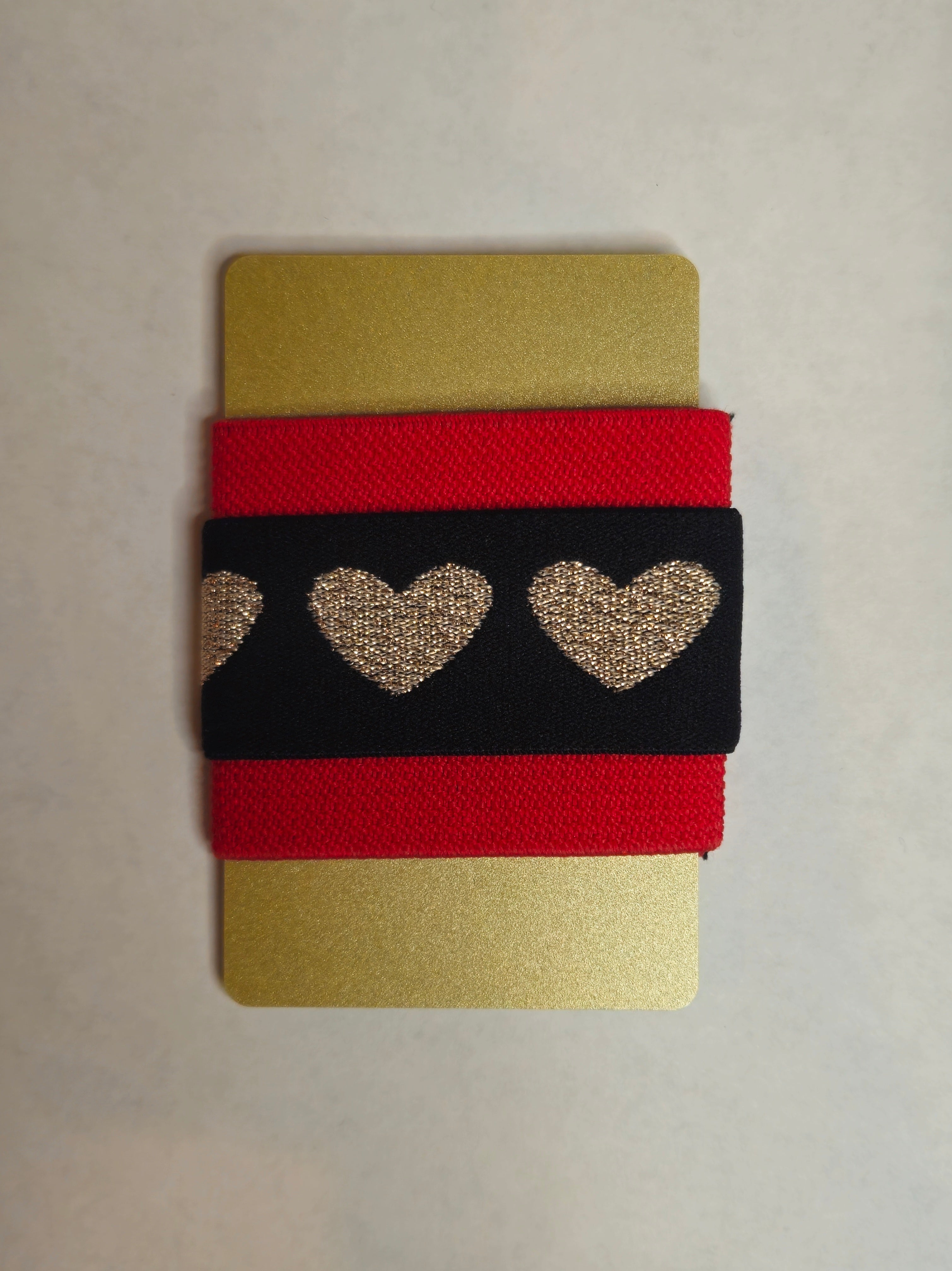 WALLETS - GOLD / BLACK HEART